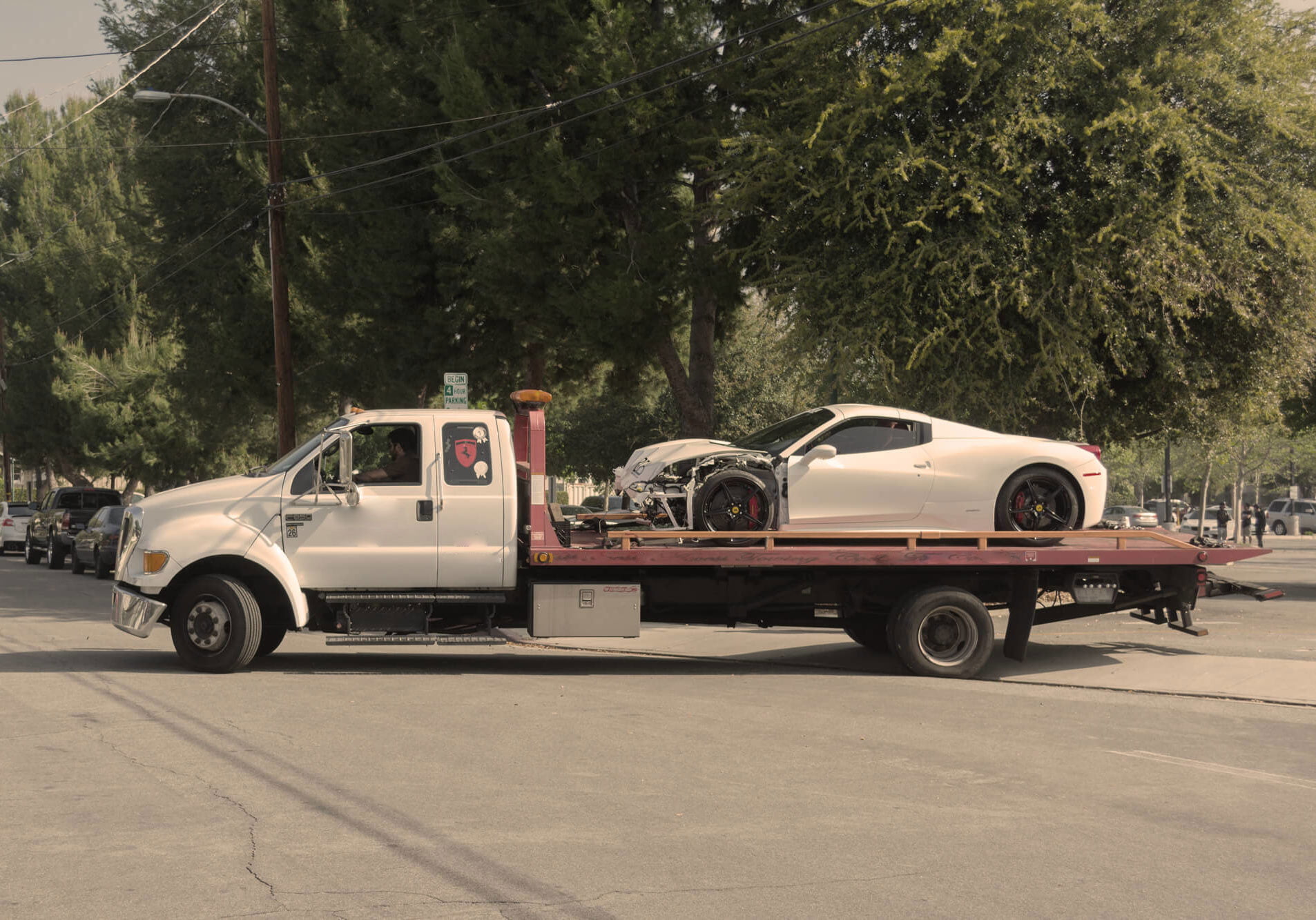 Tow truck on an Arkansas highway